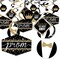 Big Dot of Happiness Prom - Prom Night Party Hanging Decor - Party Decoration Swirls - Set of 40